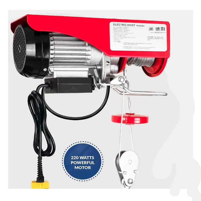 Compact PA Electric Hoist for Home - 500kg Mini Wire Rope Crane