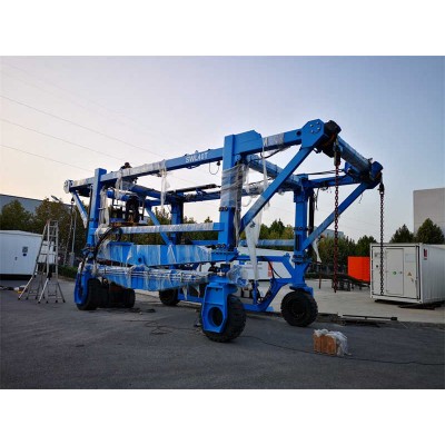 High-Lift Straddle Carrier Crane for Stacking Containers Efficiently
