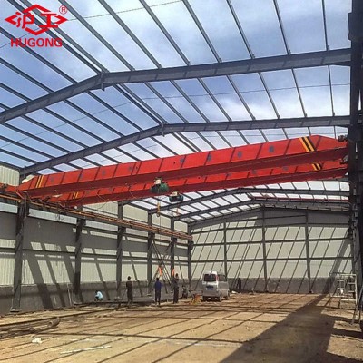10 Ton Single Girder Bridge Crane Durable Steel Construction
