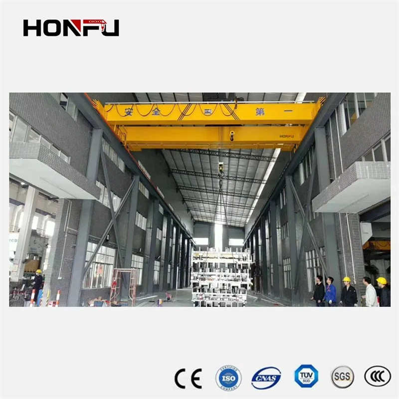 Electric Double Girder Overhead Crane with Remote Control & Safety Features