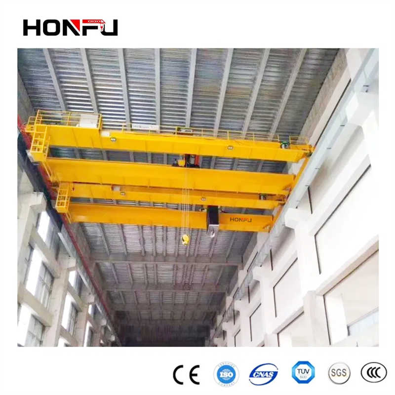 Electric Double Girder Overhead Crane with Remote Control & Safety Features