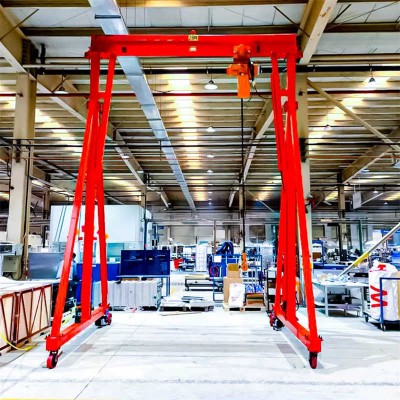 Small Mobile Gantry Crane with Electric Hoist – 1000kg to 10 Ton Capacity