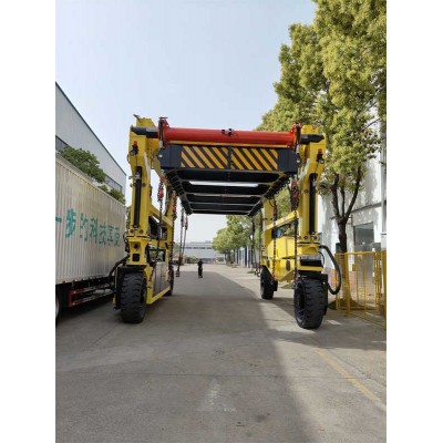 Smart Electric Straddle Carrier Crane | Automated & Remote-Controlled