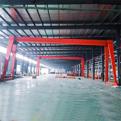 Smart Single Girder Gantry Crane | IoT Monitoring & Overload Protection
