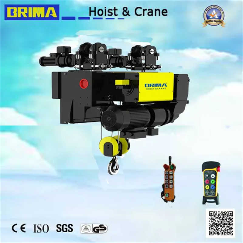 Brima 5ton 12m Lifting Single Girder European Electric Wire Rope Hoist
