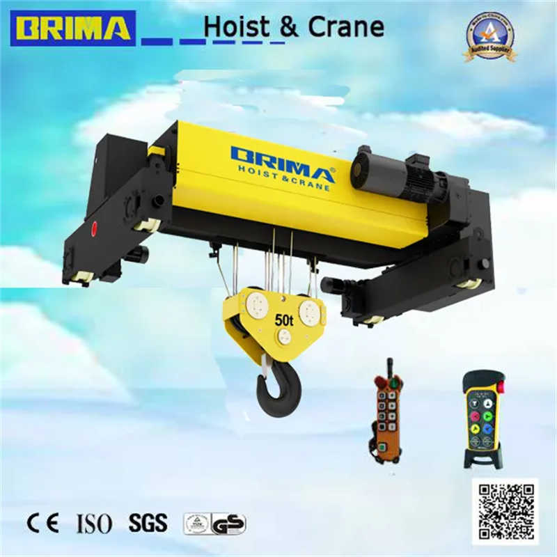 Brima 5ton 12m Lifting Single Girder European Electric Wire Rope Hoist