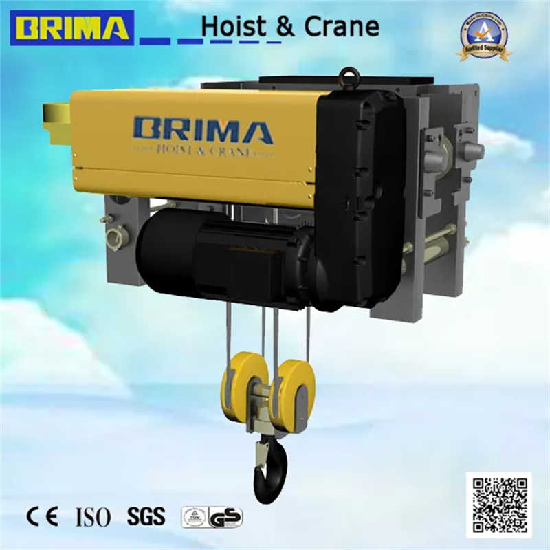 Brima 5ton 15m Lifting Single Girder European Electric Wire Rope Hoist