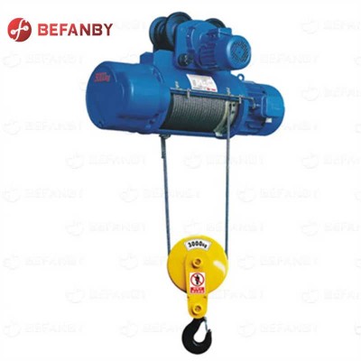 Steel Plate Lifting Electric Wire Rope Hoist 20-50 Ton - Reinforced Drum Design