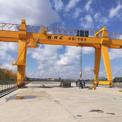 KRC Double Girder Gantry Crane for Shipbuilding – Marine Applications