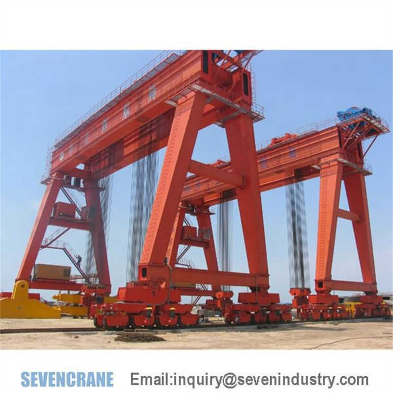 Electric Double Girder Gantry Crane – 15 Ton to 75 Ton with Remote Control