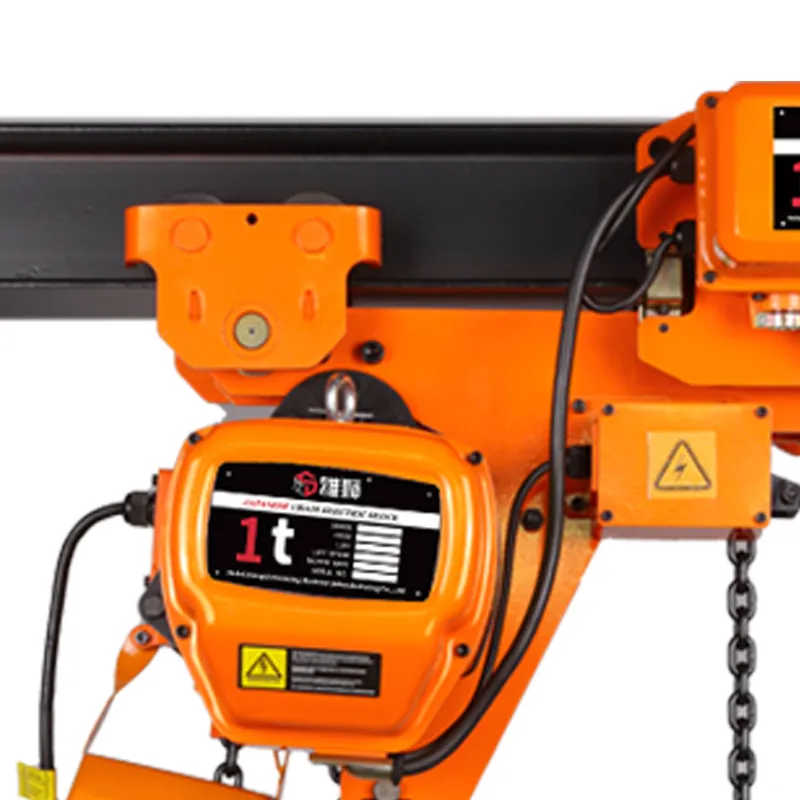 1t Single/Double Speed Low Headroom Type Electric Chain Hoist with Trolley