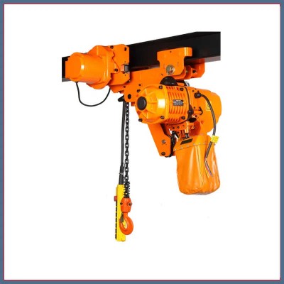 2 Ton Low Headroom Chain Hoist with Trolley - Compact Design for Tight Spaces