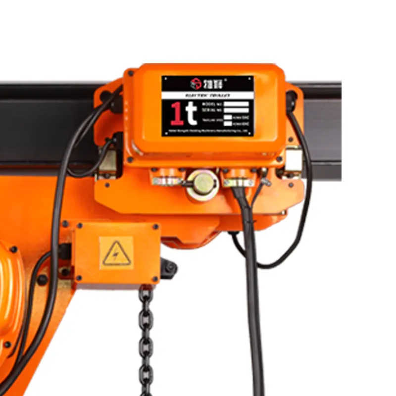 2 Ton Low Headroom Chain Hoist with Trolley - Compact Design for Tight Spaces