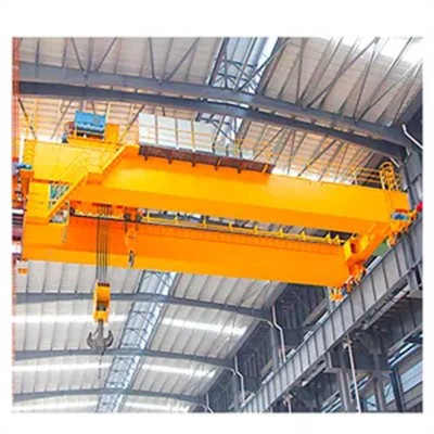 50 Ton Double Girder Overhead Crane with Hook – Factory & Warehouse Use