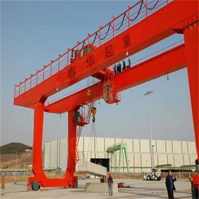 Customizable 40 Ton Double Girder Gantry Crane Rail-Mounted for Large-Scale