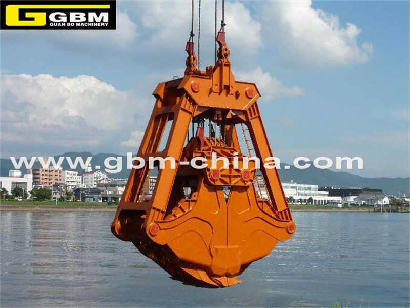 Waste Handling Grapple Bucket Reinforced Tines for Scrap Recycling Operations