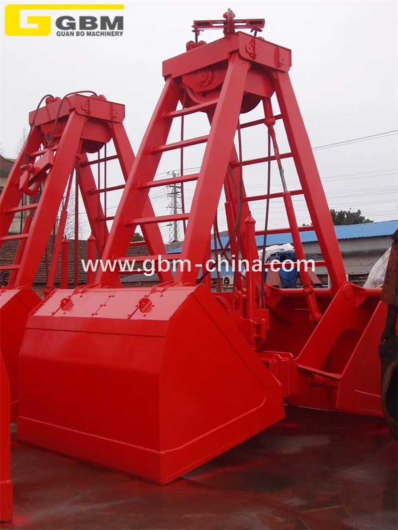 Waste Handling Grapple Bucket Reinforced Tines for Scrap Recycling Operations