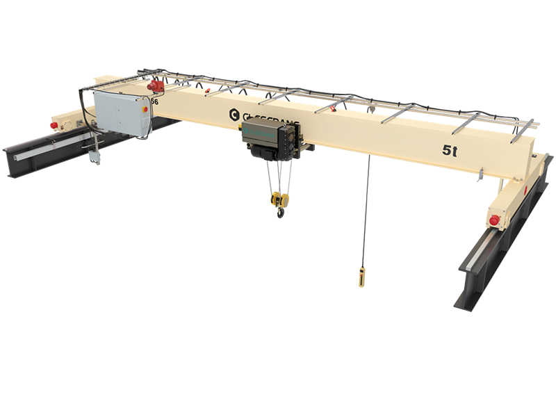 20 Ton Double Girder Overhead Crane (CHD Series) – Electric Hoist & Low Noise