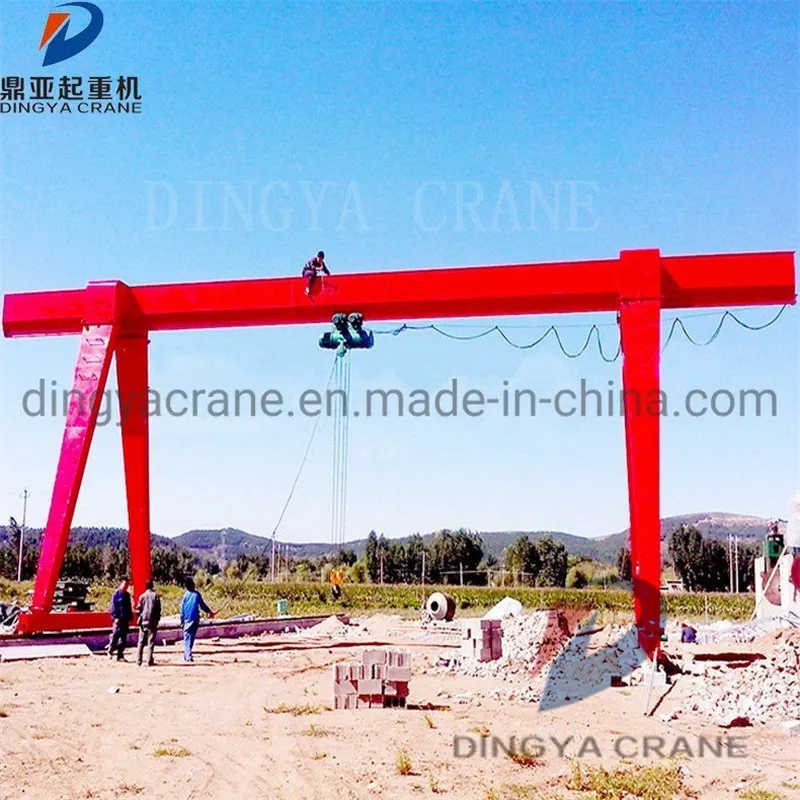 1-20T Budget Single Girder Gantry Crane with Busbar/Cable Reel