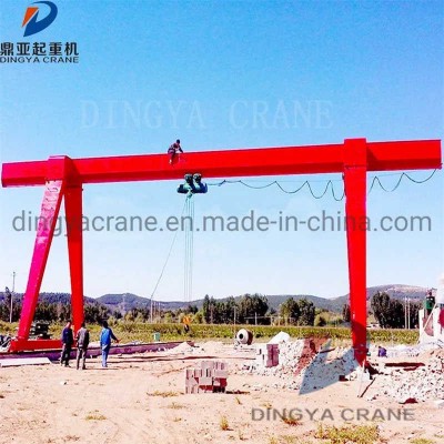 1-20T Budget Single Girder Gantry Crane with Busbar/Cable Reel