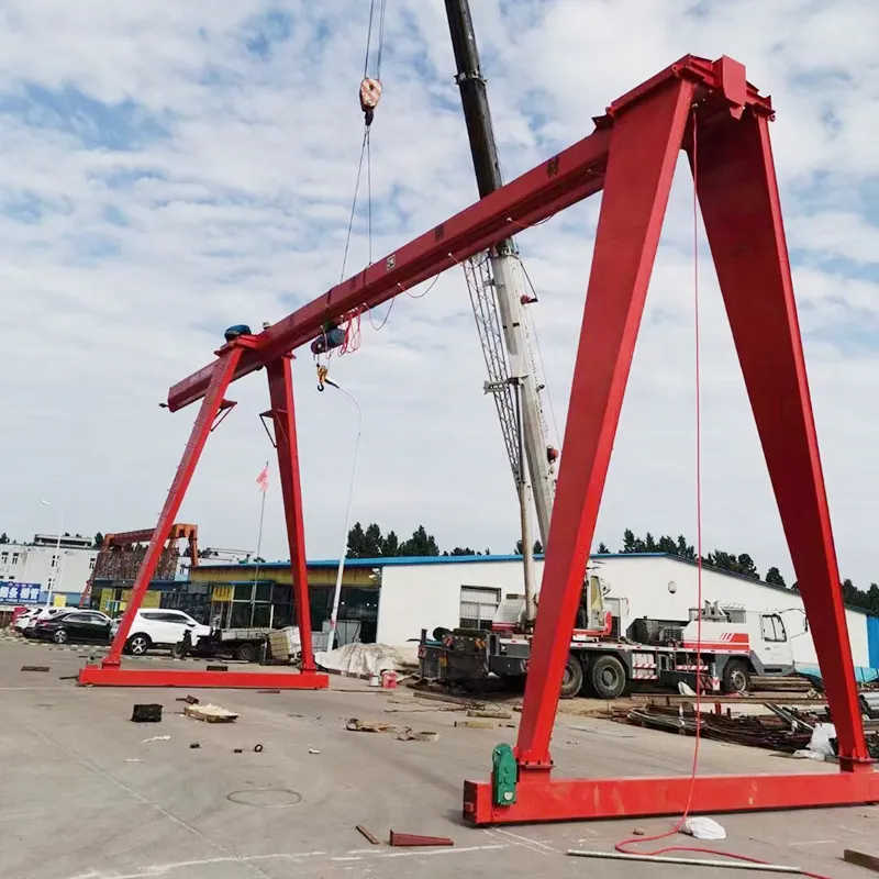 15 Ton Single Girder Mobile Gantry Crane | Electric Drive & Outdoor Use