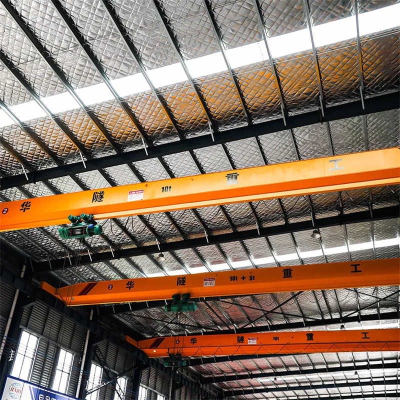Low-Clearance Single-Girder Overhead Crane with Electric Motor