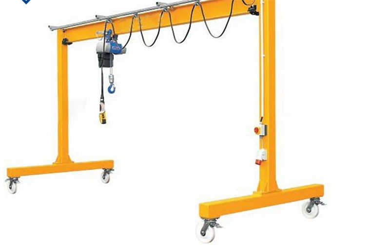 5 Ton Double Girder Mobile Gantry Crane - Rubber Tyre & Aluminum Design