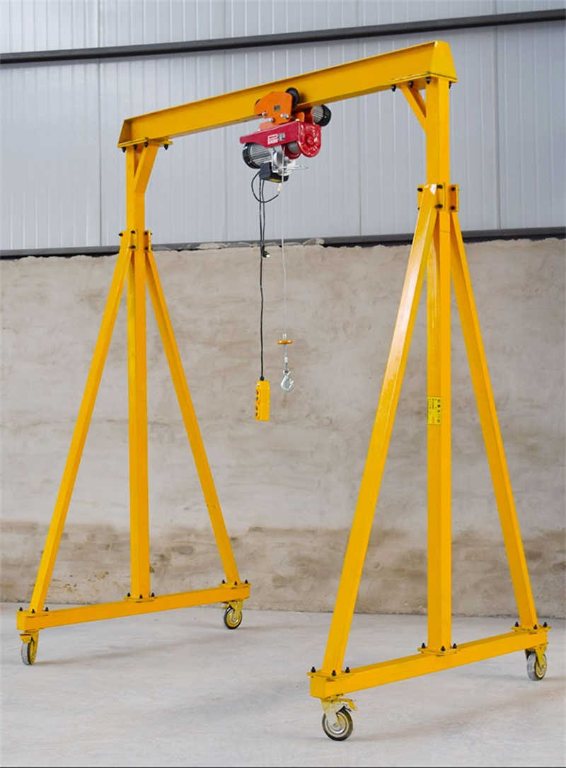 5 Ton Double Girder Mobile Gantry Crane - Rubber Tyre & Aluminum Design