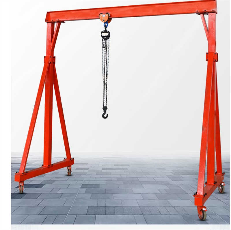 Lightweight Aluminum Mobile Gantry Crane - 5 Ton Capacity for Easy Relocation