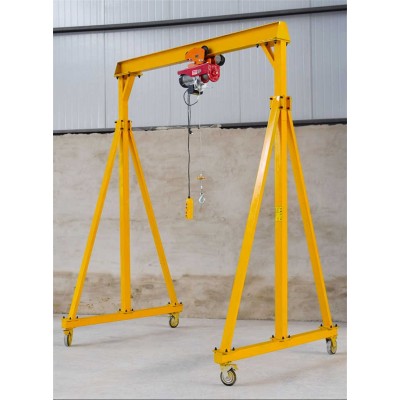 Lightweight Aluminum Mobile Gantry Crane - 5 Ton Capacity for Easy Relocation
