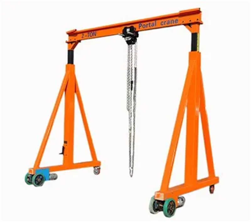 3 Ton Manual Gantry Crane – Height Adjustable for Workshops & Warehouses