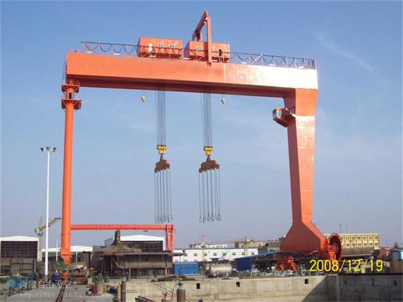 20-100 Ton Double Girder Gantry Crane Heavy Duty for Steel Mills & Shipyards