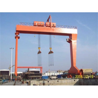 Double Girder Gantry Crane with Remote Control 5-80 Ton for Construction Sites