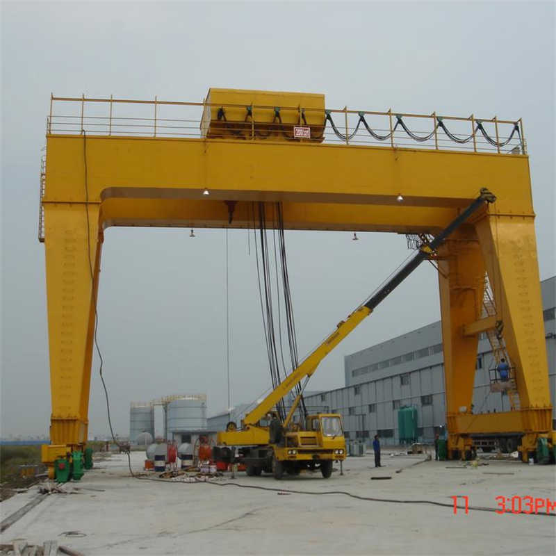 Low Headroom Double Girder Gantry Crane – 5-32 Ton for Warehouse Logistics