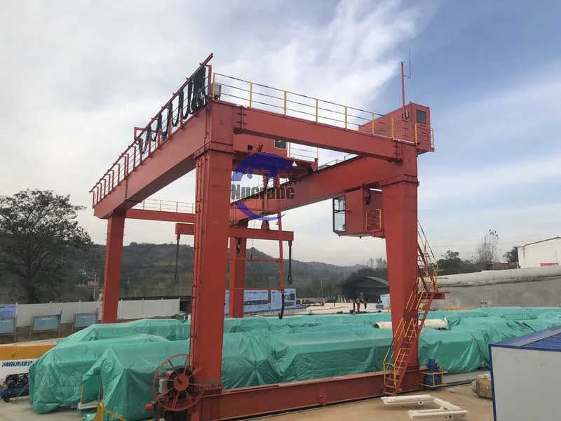 Double Girder Gantry Crane with Magnet 10-60 Ton for Scrap Metal Recycling