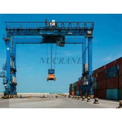 Custom-Built RTG Model Gantry Crane – 45 Ton with Anti-Collision System