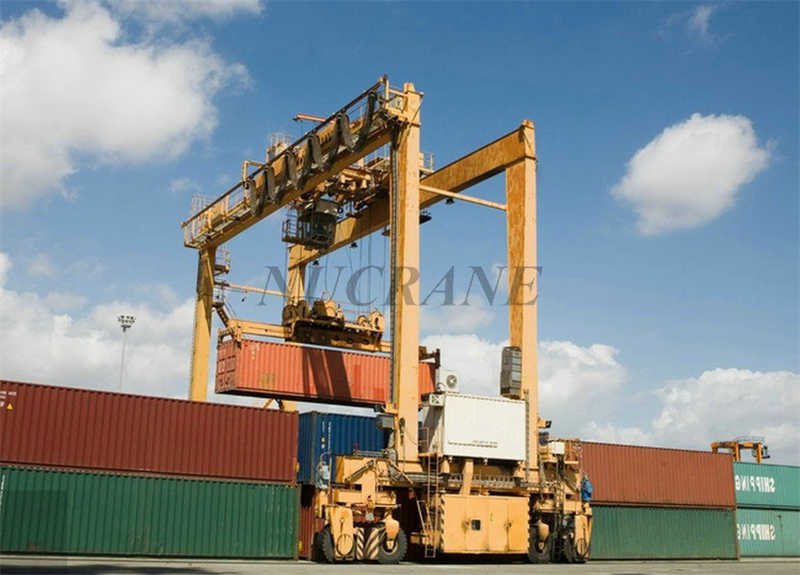 40 Ton Automated RTG Gantry Crane – Smart Tracking & Container Stacking