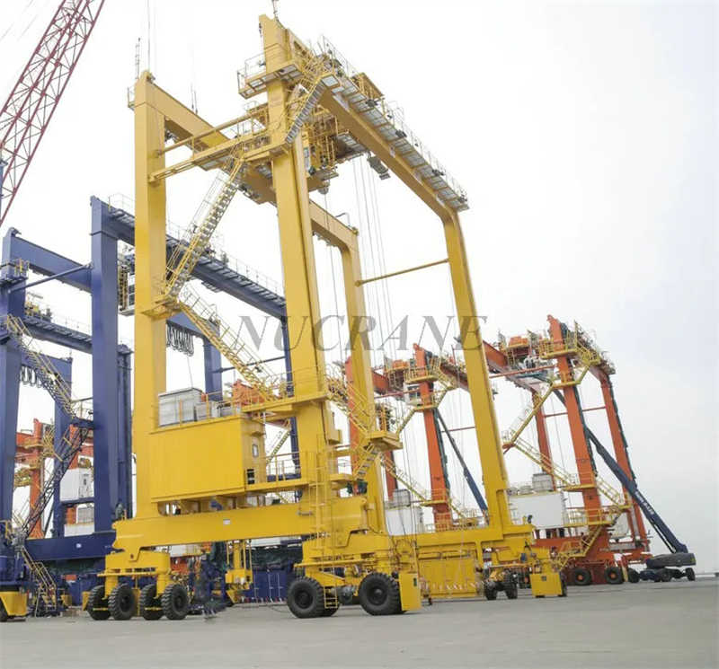 40 Ton Automated RTG Gantry Crane – Smart Tracking & Container Stacking