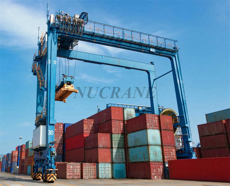 40 Ton Automated RTG Gantry Crane – Smart Tracking & Container Stacking