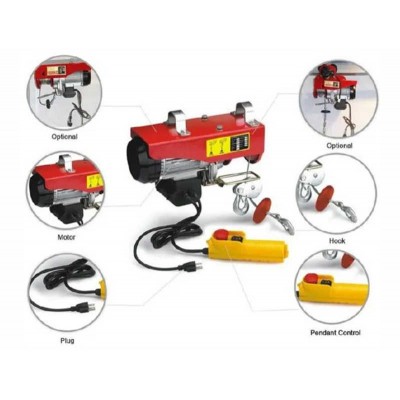 PA1000 Industrial Electric Winch – Robust Wire Rope Hoist (1 Ton Load)