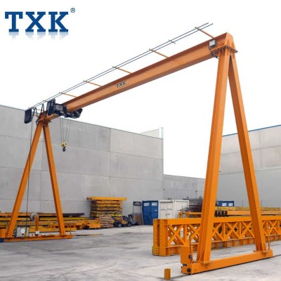TXK Heavy Duty Electric Gantry Crane with Chain Hoist Portable Lifting Solution