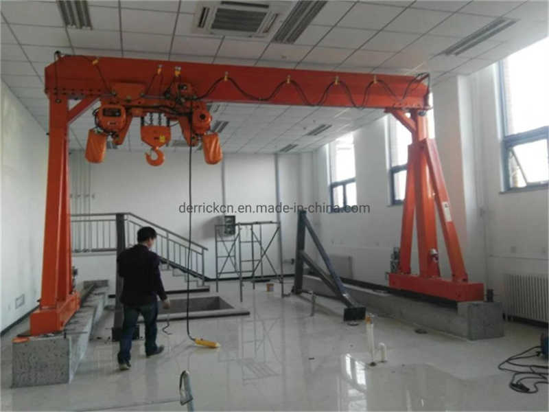 2.5 Ton Electric Mobile Gantry Crane – Rail Track Portable Lifting System