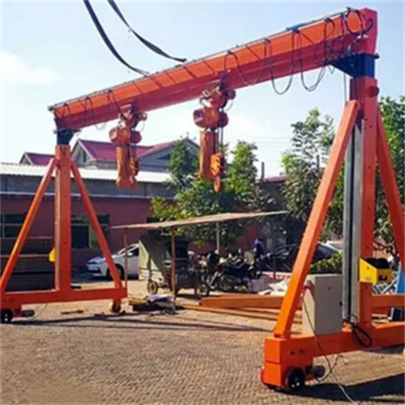 8 Ton Portable Gantry Crane – Mobile Electric Hoist for Construction