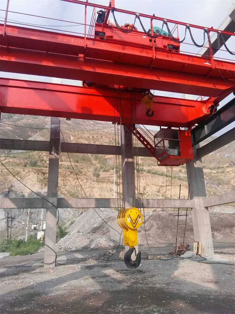 Factory Use Double Girder Overhead Crane 50 Ton Capacity with Safety Features