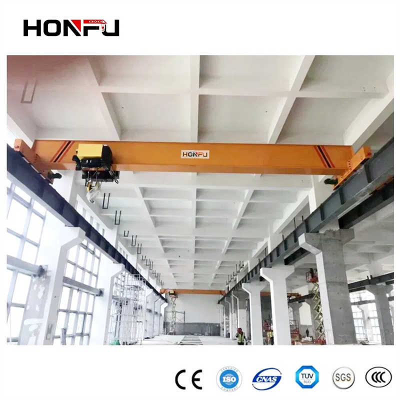 Remote Control 20t Bridge Lifting Equipment Single Girder Overhead Crane
