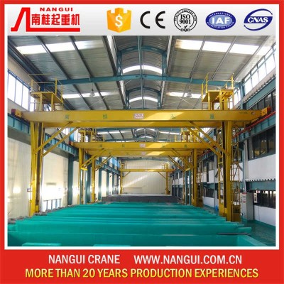 Acid-Resistant 0.5+0.5 Ton Crane for Aluminum Anodizing Process
