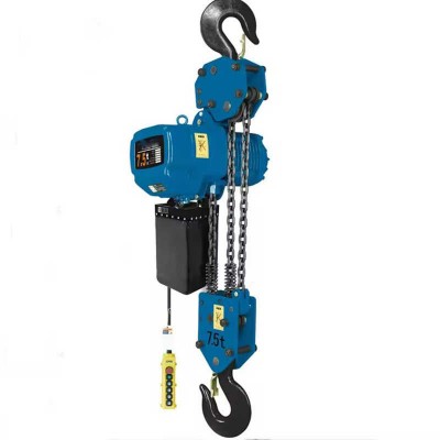5 Ton European Style Low Headroom Double Girder Wire Rope Hoist - 12m Span