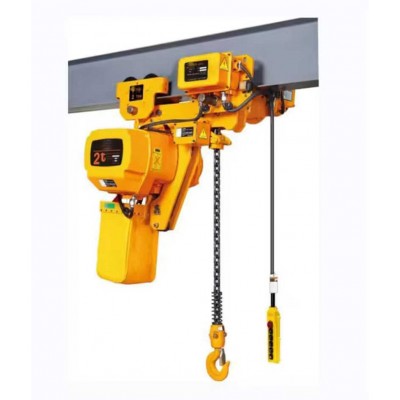 5 Ton European Style Low Headroom Double Girder Wire Rope Hoist - 12m Span