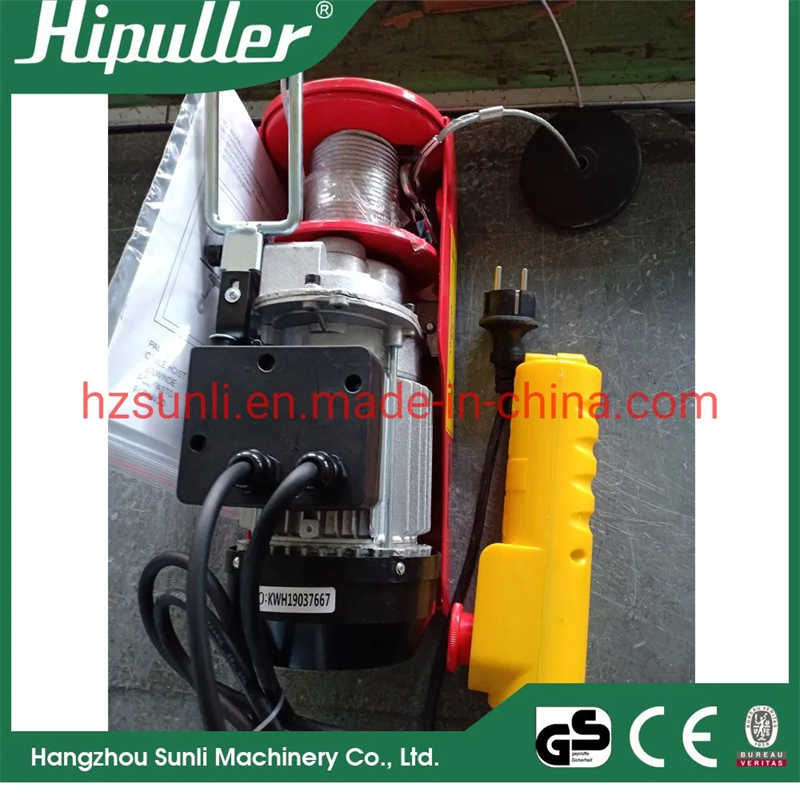 CE Certified PA Type Mini Electric Wire Rope Hoist (200kg-1200kg)