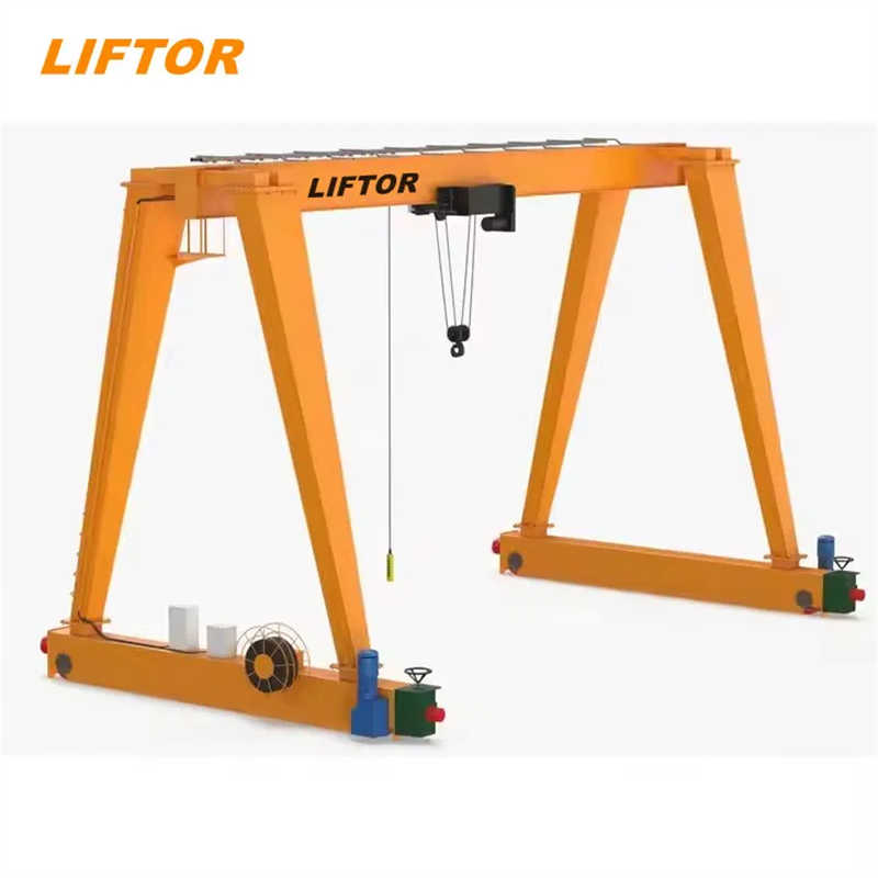 Heavy-Duty 10-20 Ton Double Girder Gantry Crane – CE Certified